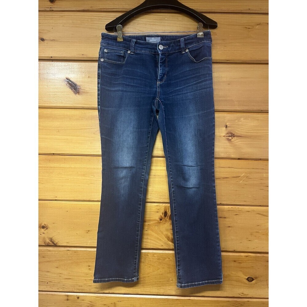 Chico's Jeans Women's Sz 0 Short So Slimming Mid Rise Bootcut Stretch